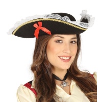 Chapéu de mulher pirata - 58 cm