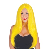Peruca cabelo comprido amarelo