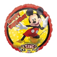 Mickey Mouse Mouse Balloon com música de parabéns 71 cm - Anagrama