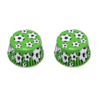 Cápsulas de cupcake para bolas de futebol - Decora - 36 unidades