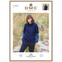 Tricotar Tricot Magnum Tweed Padrão N.º 8233 - DMC