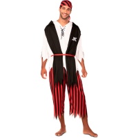 Fato de pirata berbere com lenço para homem