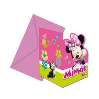 Convites de Minnie e Daisy - 6 unidades