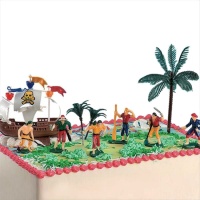Decoração de bolo pirata - 10 peças