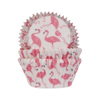Flamingo cupcake em cápsulas - House of Marie - 50 unidades