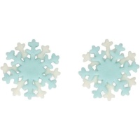 Figuras de açúcar de flocos de neve - FunCakes - 6 unidades