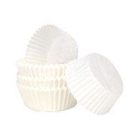 Cápsulas de cupcake branco - Pastkolor - 30 unidades