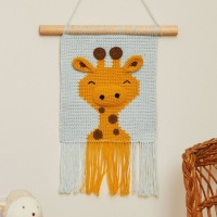 Kit de croché com caixa de oferta - Girafa de tapeçaria - DMC