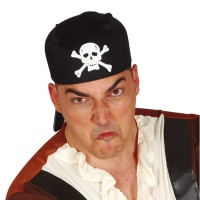 Chapéu de pirata com crânio - 57 cm