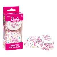 Barbie cupcake em cápsulas brancas - Decora - 36 unidades