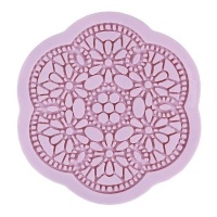 9,5 cm de molde de flores de silicone - Artis decor