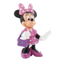 Figura para bolos de Minnie Mouse com mala de 7 cm - 1 unidade