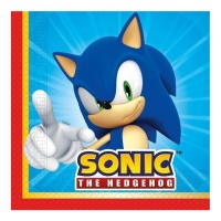 Guardanapos Sonic The Hedgehog 16,5 x 16,5 cm - 20 unid.