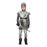 Fato de cavaleiro medieval com armadura para crianças