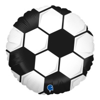 Balão de futebol a preto e branco 46 cm - Grabo