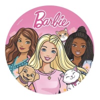 Barbie bolacha comestível 20 cm - Dekora