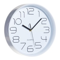 Relógio de parede com mostrador branco 28,5 cm - DCasa