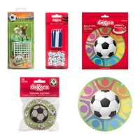 Pack aniversário festa futebol - Dekora - 4 produtos