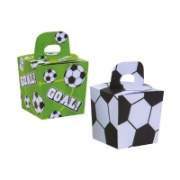 Caixa mini de cartão de futebol - 6 unidades
