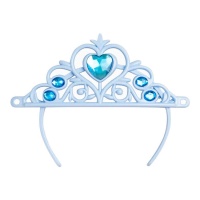 Coroa de brinquedo de princesa azul - 1 unidade