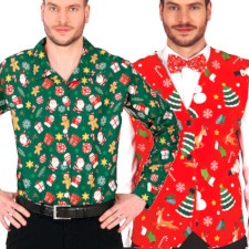 Coletes, jaquetas e camisas de Natal