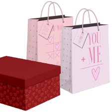Sacos e caixas de presentes Dia dos Namorados