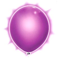 Balões de látex com luz led