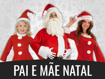 Disfarces de Pai e Mãe Natal