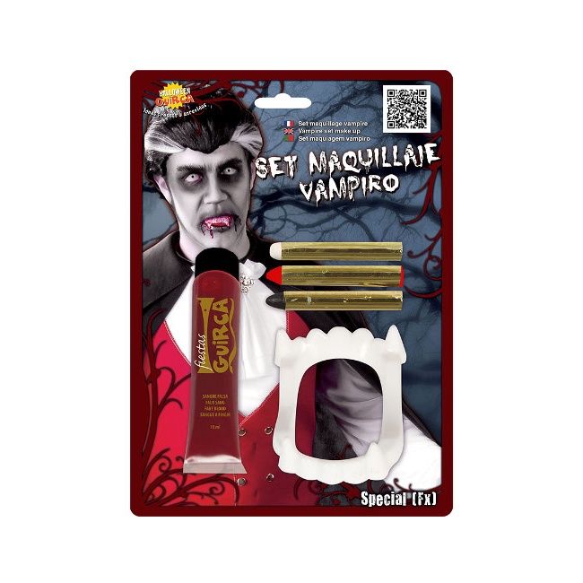 KIT MAQUIAGEM VAMPIRO INFANTIL