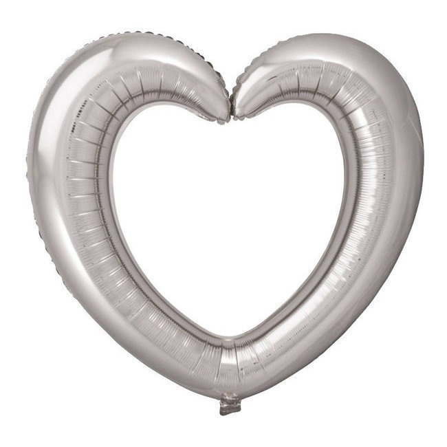 Balão coração 80 x 70 cm - 1 unidade