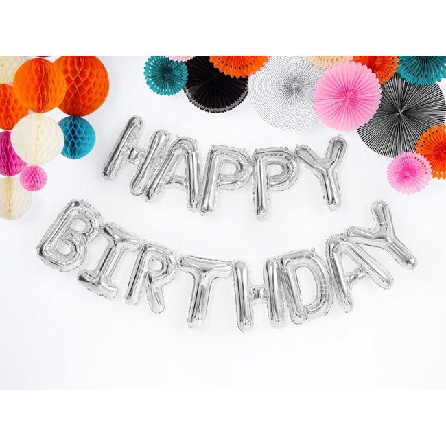 Globo letras Happy Birthday de 35 cm - PartyDeco por 4,50 €