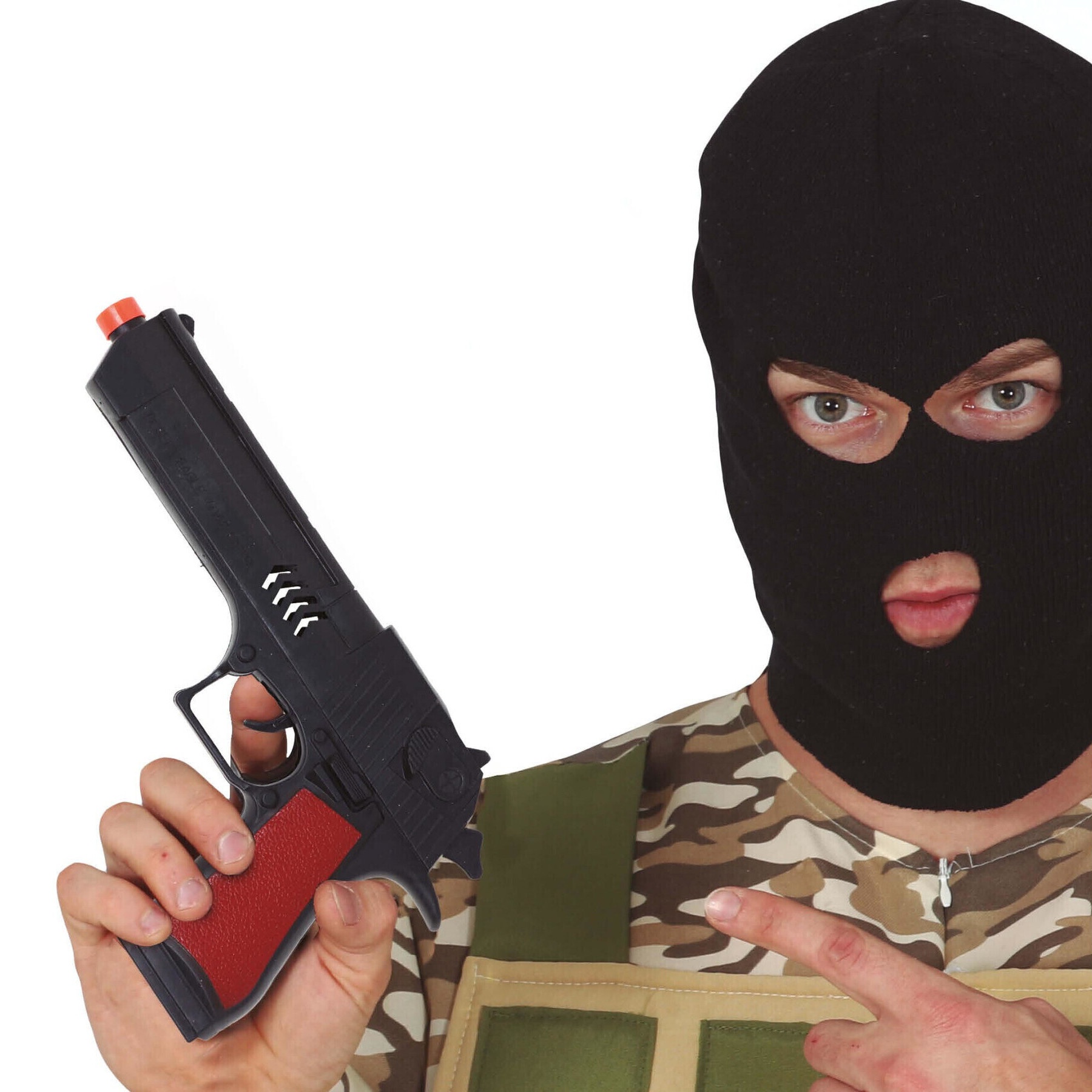 Pistola de aplicação da lei preta - 26 cm - 2