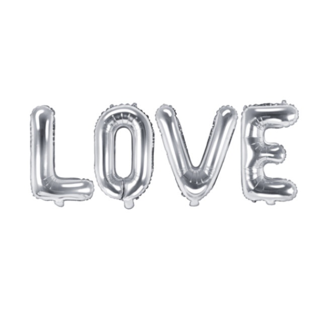 Balões com letras Love 35 x 140 cm - PartyDeco