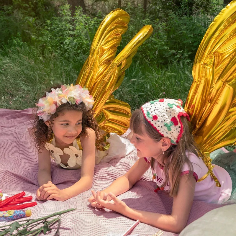 Balão de asas douradas de 84 x 60,5 cm - 2