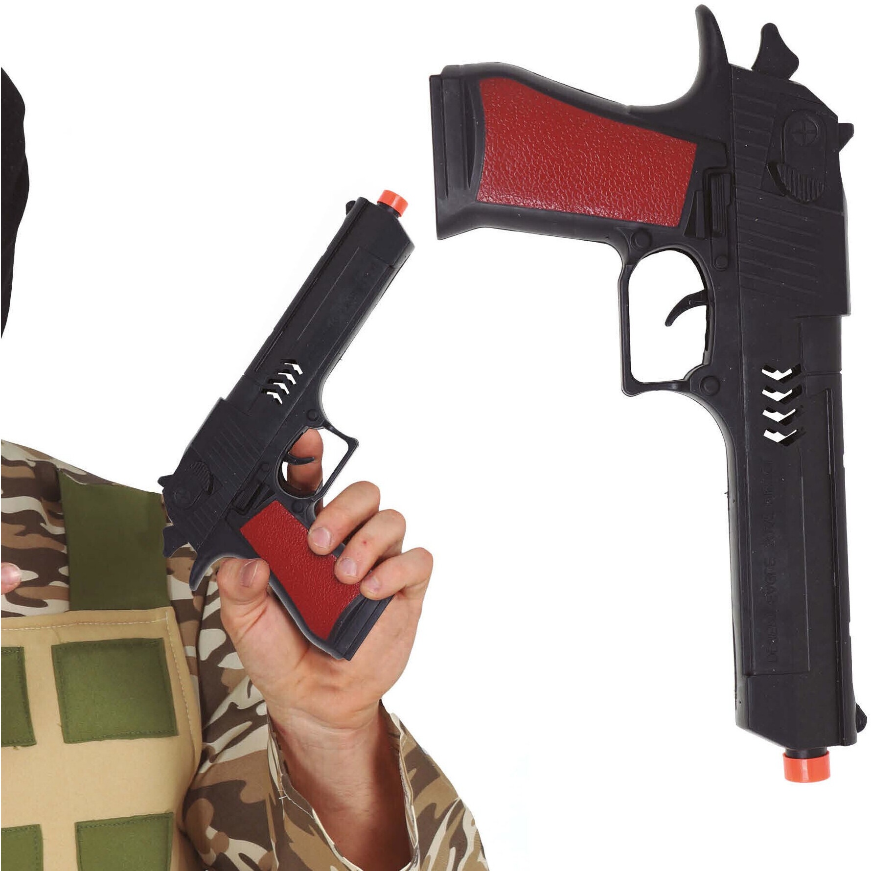 Pistola de aplicação da lei preta - 26 cm