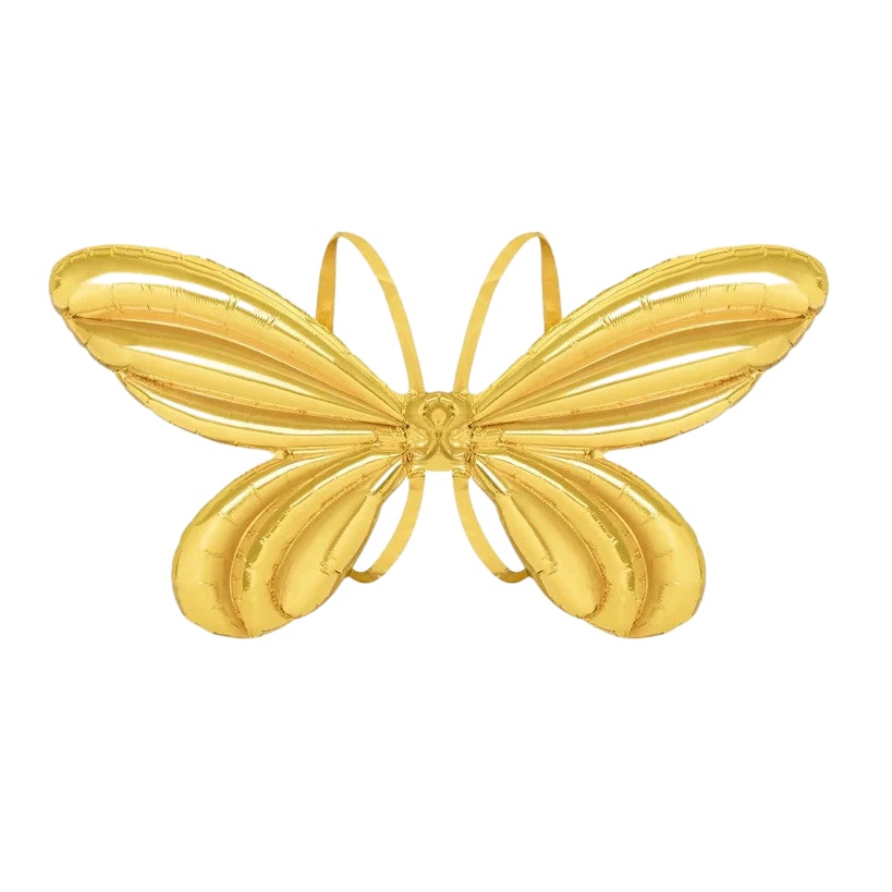 Balão de asas douradas de 84 x 60,5 cm