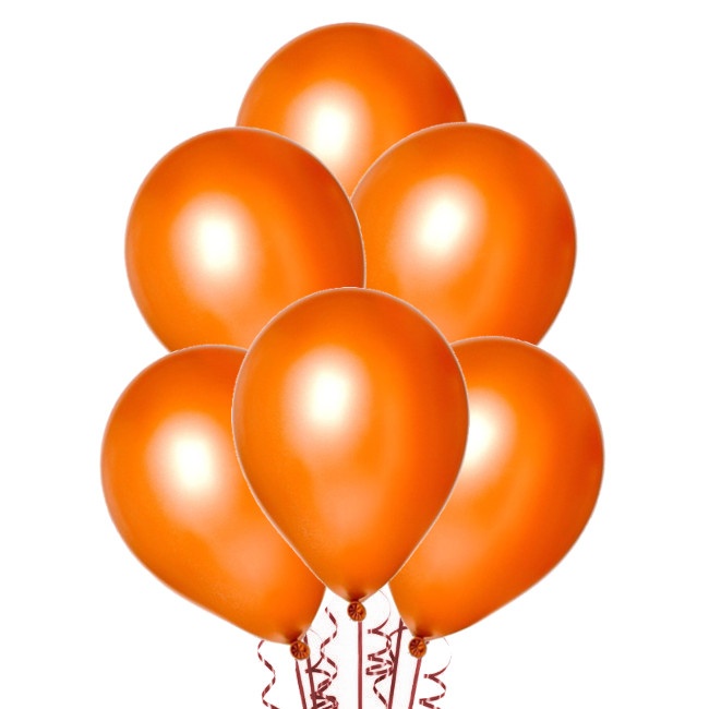 Balões de látex de 30 cm de cor metalizada - 10 unidades