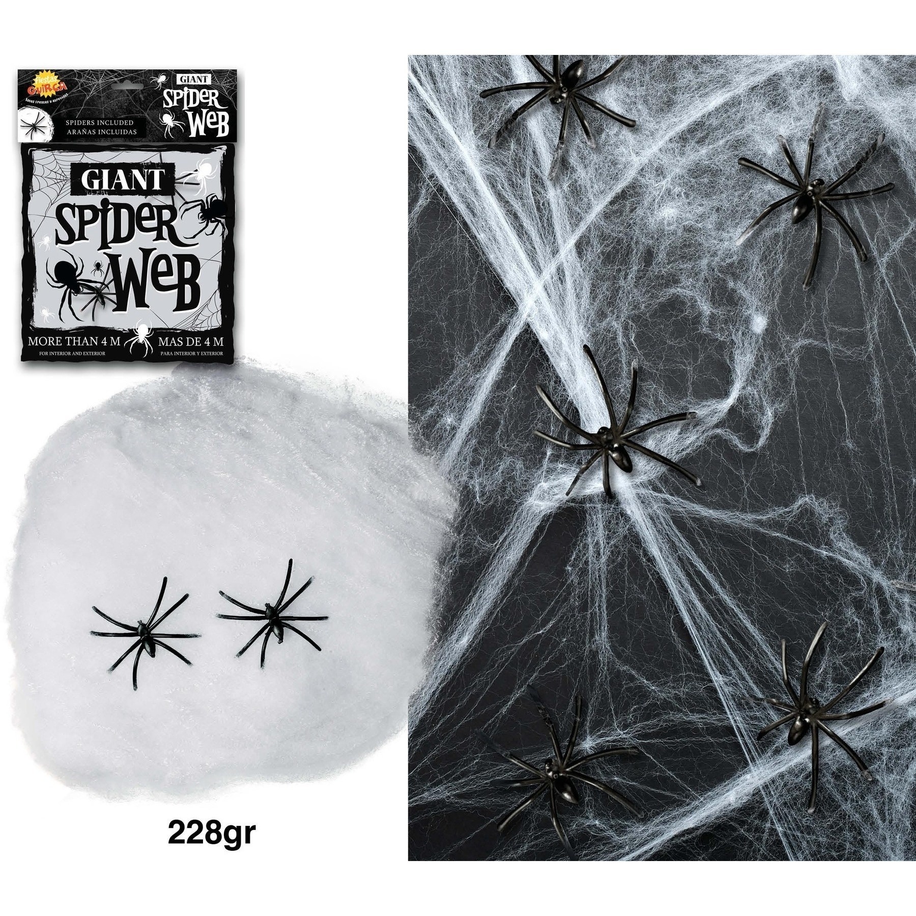 Teia de Aranha Branca de 228 gr - 2