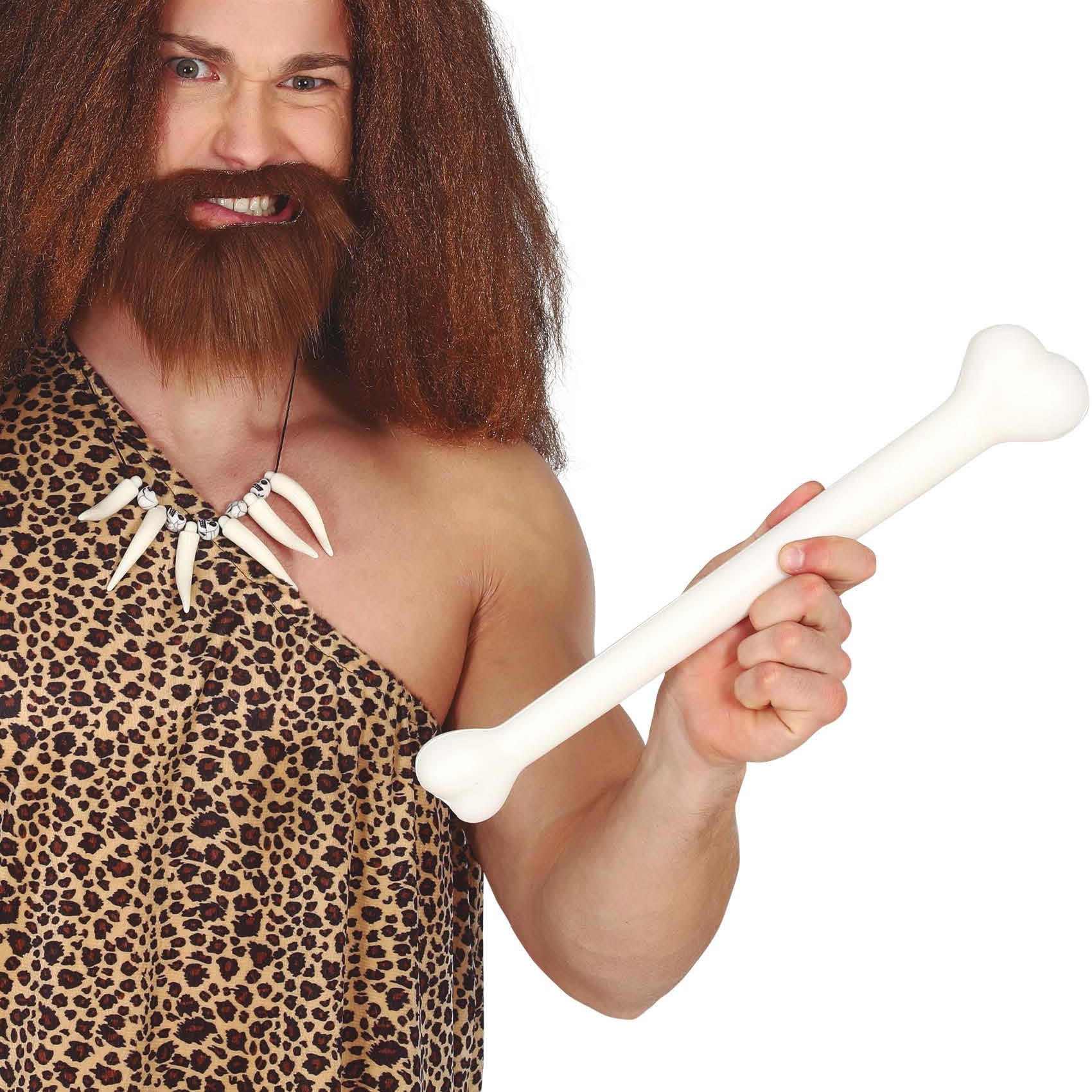 Osso de homem das cavernas branco de 40 cm