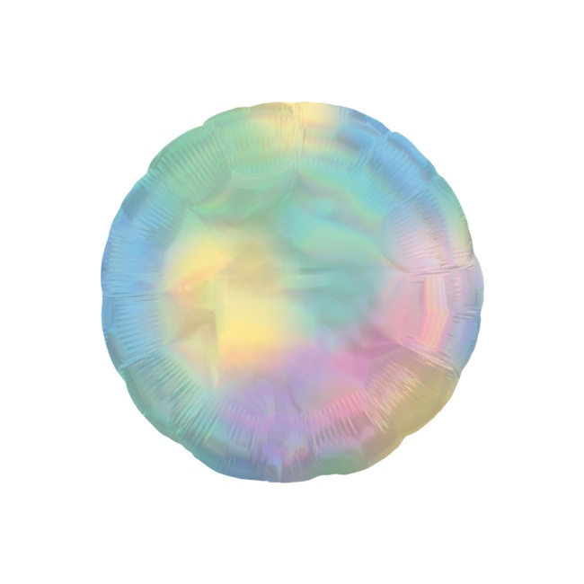 Balão redondo iridescente 45 cm - Anagrama - 1 unidade