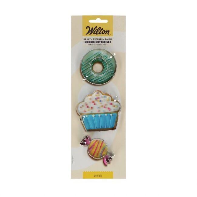 Cortadores de donut, cupcake e doce - Wilton - 3 unidades