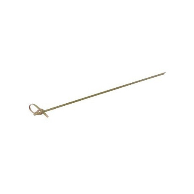 Espeto de bambu com pega de 12 cm - 12 unidades