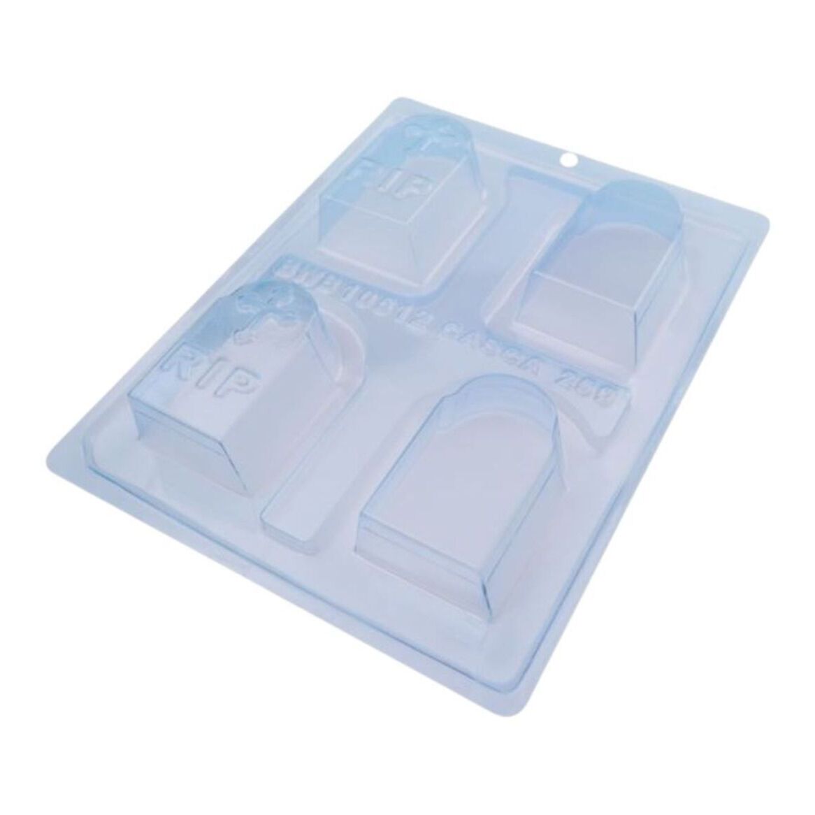 Molde para duas lápides de chocolate de 19 x 24 x 3 cm - 4 cavidades