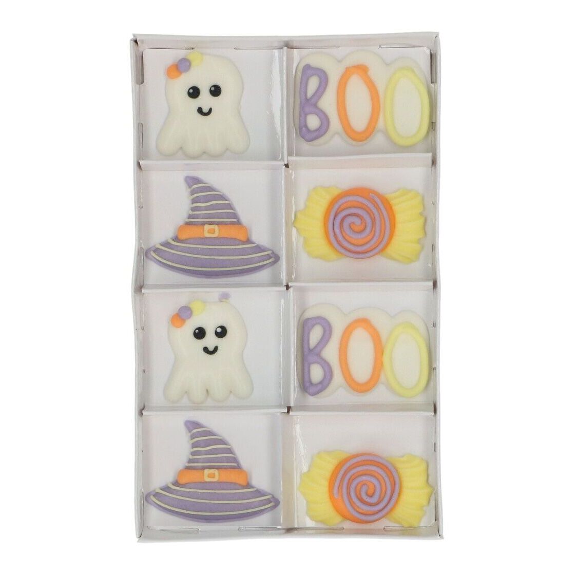 Figuras de açúcar de Halloween de fantasma e bruxa - Wilton - 8 unidades