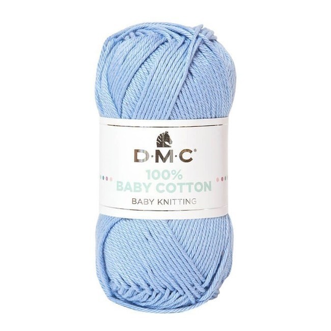 Vista frontal del 100% Baby Cotton de 50 gr - DMC en stock