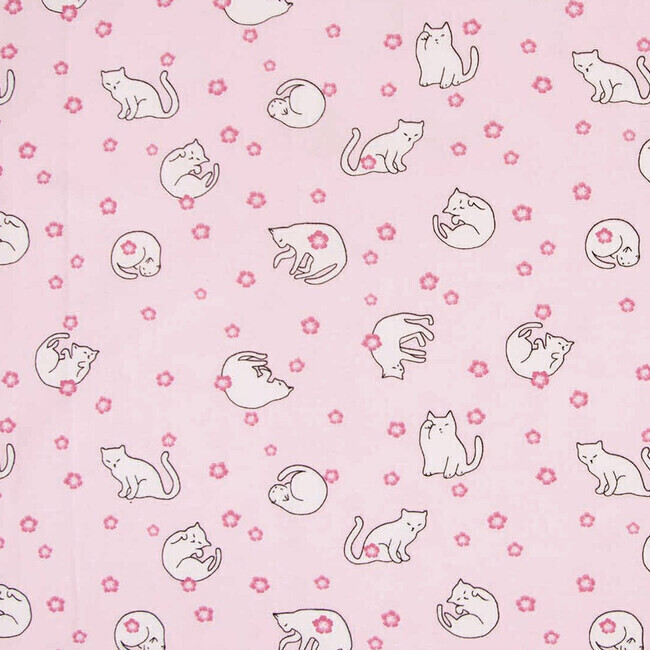 Vista principal del tecido de algodão em jersey Cherry Blossom Cats - Katia en stock