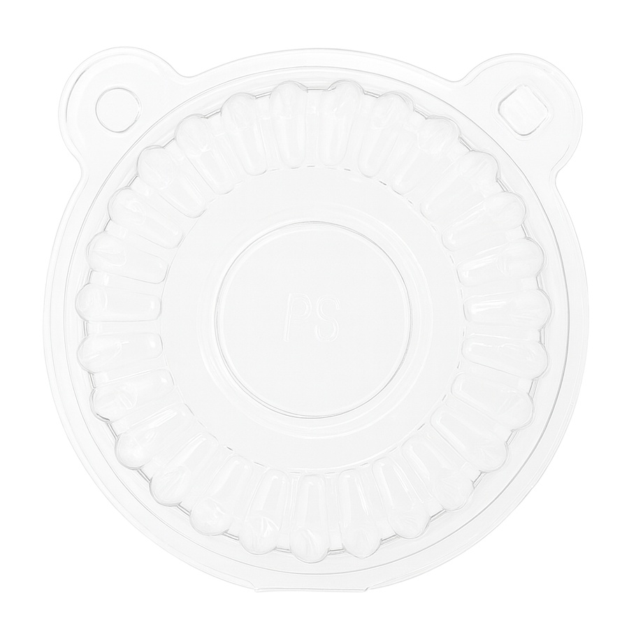 Cápsula para cupcake de plástico com tampa de 11 x 8,5 x 7,5 cm - 100 unidades - 3