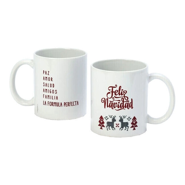 Caneca aprox. 350 ml Feliz Natal a Fórmula Perfeita - 1 unid.