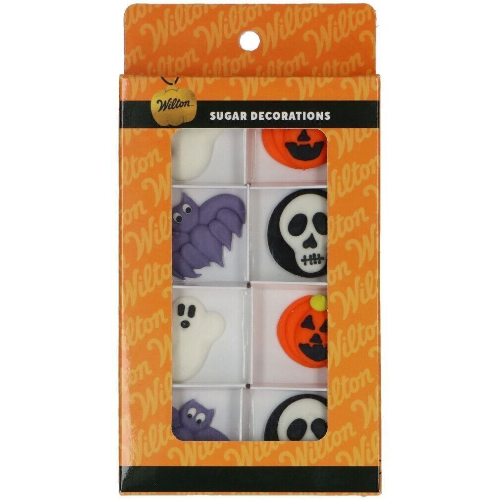 Figuras de açúcar de Halloween de morcego e abóbora - Wilton - 8 unidades - 2