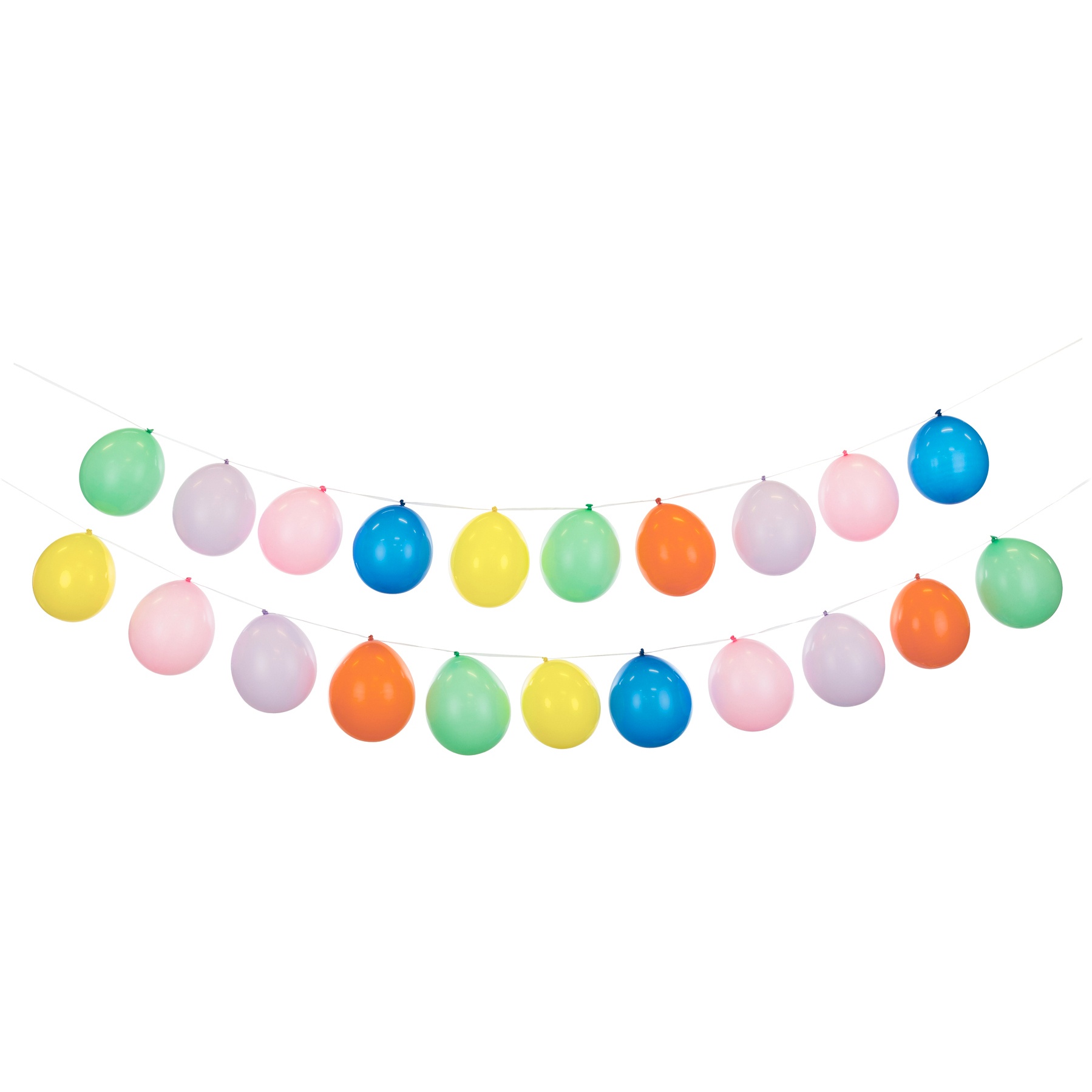 Grinalda de balões coloridos